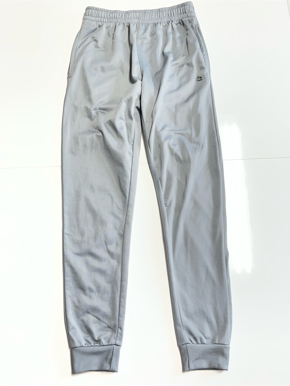 Reebok Boys Gray Athletic Jogger Pants Size L 14/16 Performance Sweatpants Activ